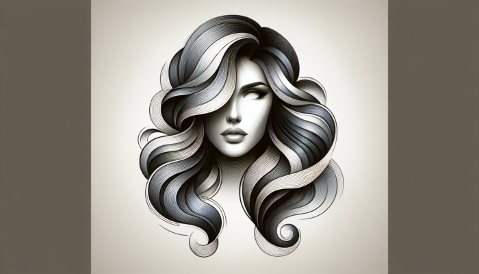 Woman with long, layered hair styled in soft, bouncy waves that beautifully frame her face and accentuate her cheekbones.
