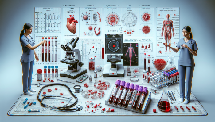Well-Person Blood Test in Weybridge: A medical setup in Weybridge analysing blood samples for health evaluation and prevention.