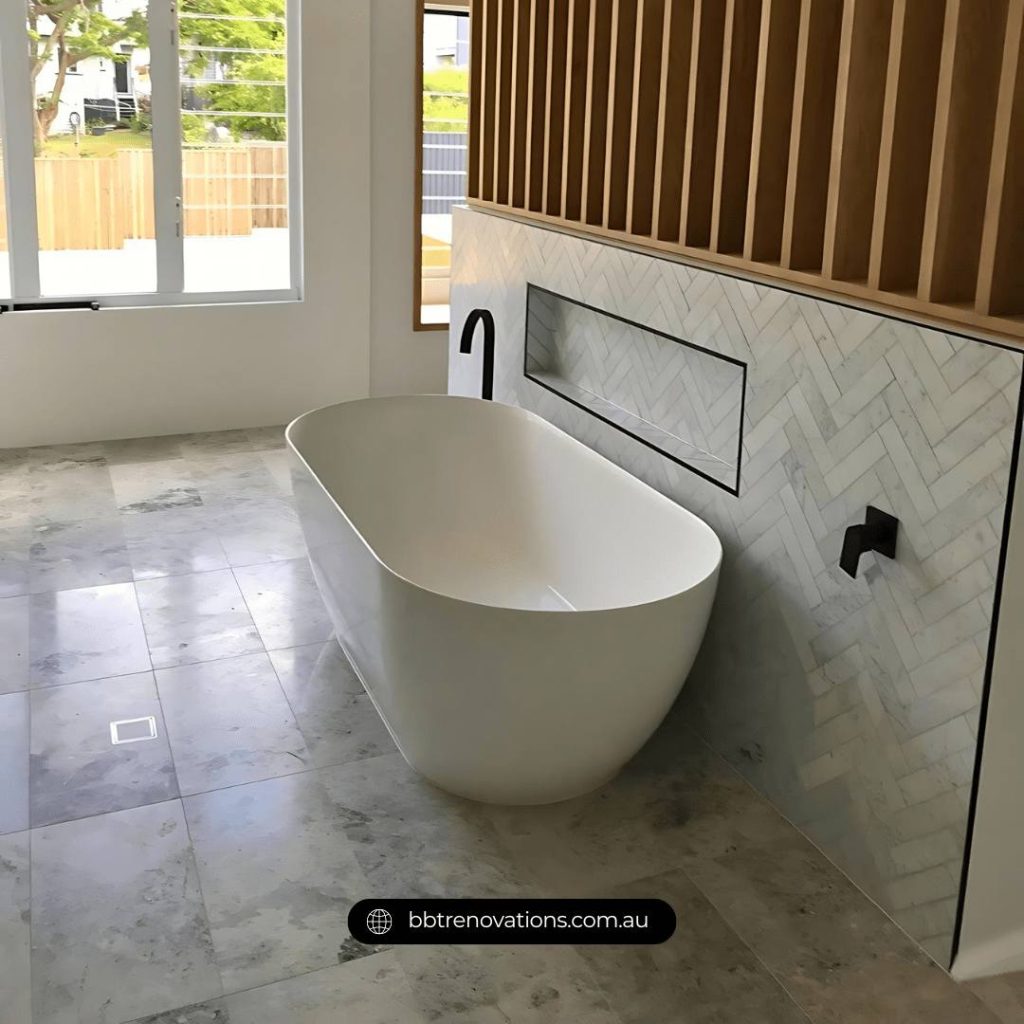 A beautifully designed bathroom showcasing attention to detail and safety features.