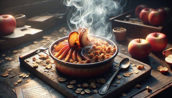 Smoked Apple Crisp: Delightful Autumn Dessert with Oats