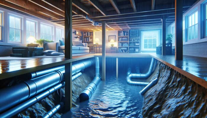 Crawl Space Drainage Services in Richmond: A crawl space in Richmond with drainage systems managing water, preventing moisture damage and mould.