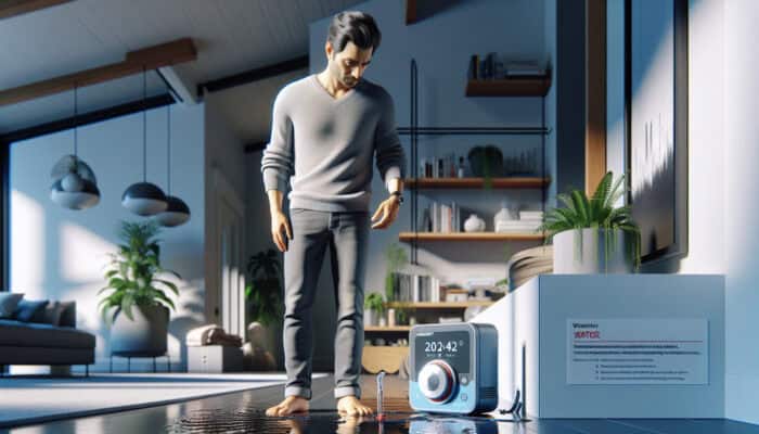 A Kitsilano homeowner utilising modern technology for early water leak detection and mould prevention.