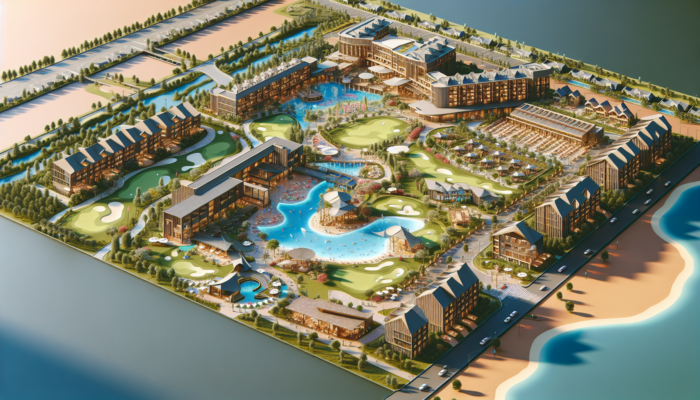 A family-friendly golf resort featuring kids' clubs, various activities, spacious suites, diverse dining options, and a secure environment near attractions.