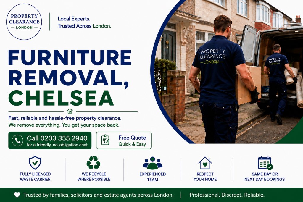 Furniture Removal Services in Chelsea for Effortless Relocation