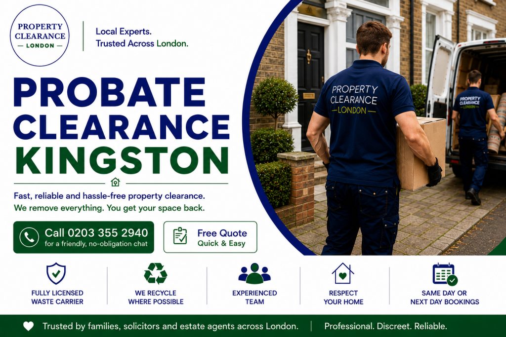 Probate House Clearance Services Available Now in Kingston